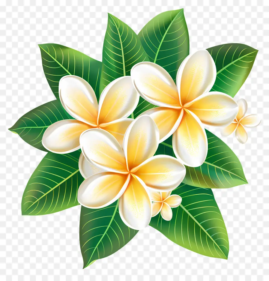 Fleur De Frangipanier，Couronne Florale PNG