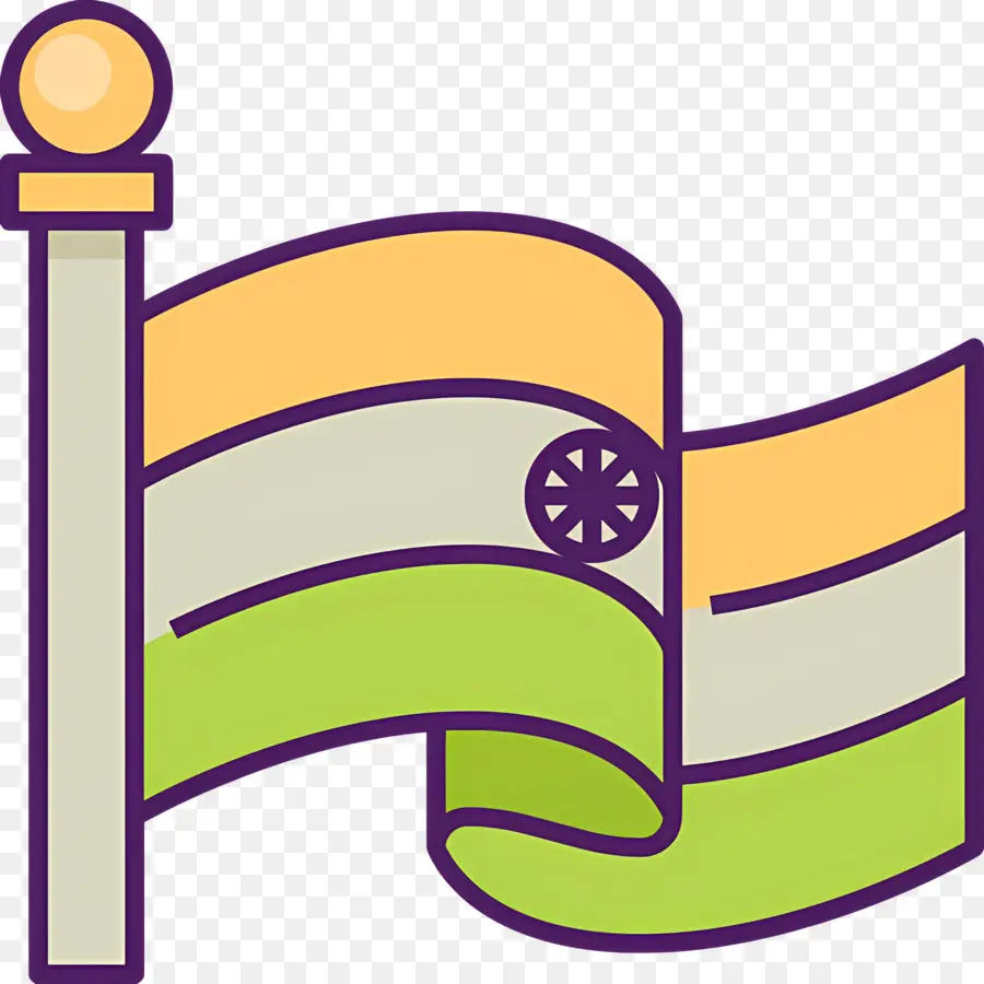 Drapeau De L'inde，Agitant Le Drapeau Indien PNG