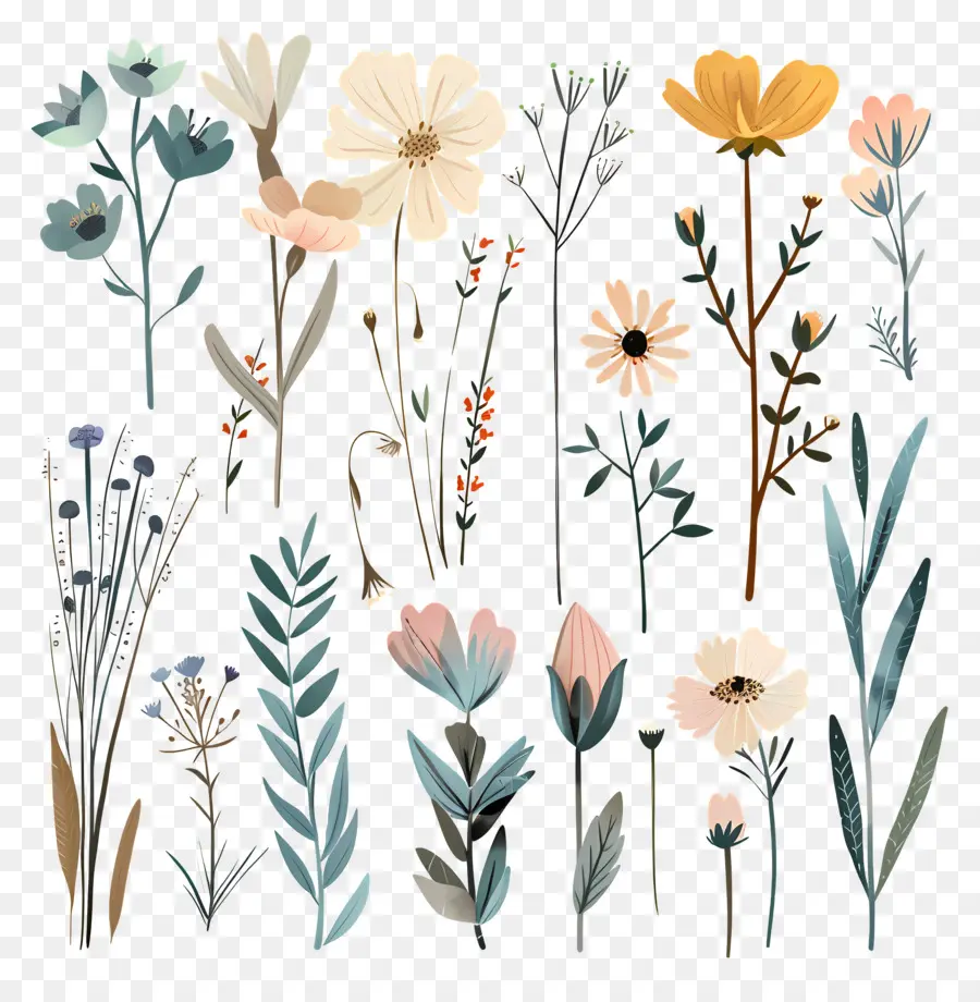 Fleur Sauvage，Diverses Plantes PNG