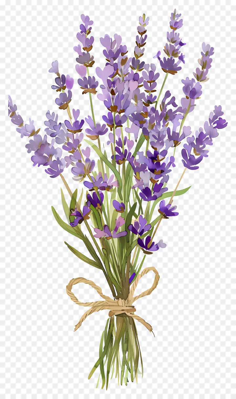 Fleurs De Lavande，Bouquet De Lavande PNG