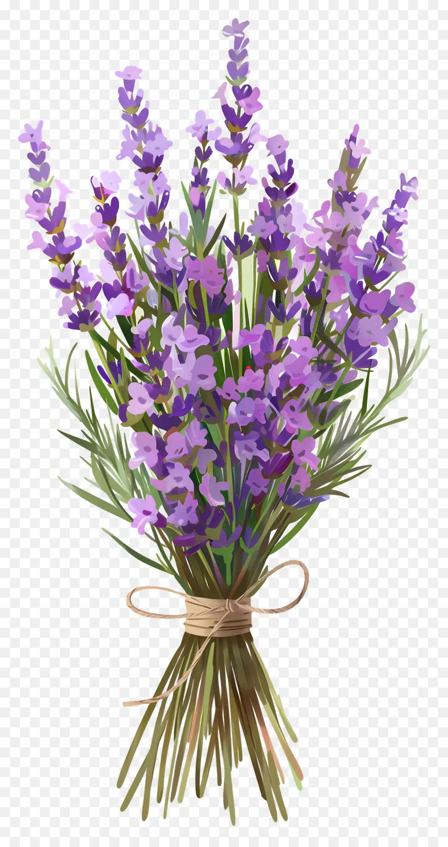 Fleurs De Lavande，Bouquet De Lavande PNG