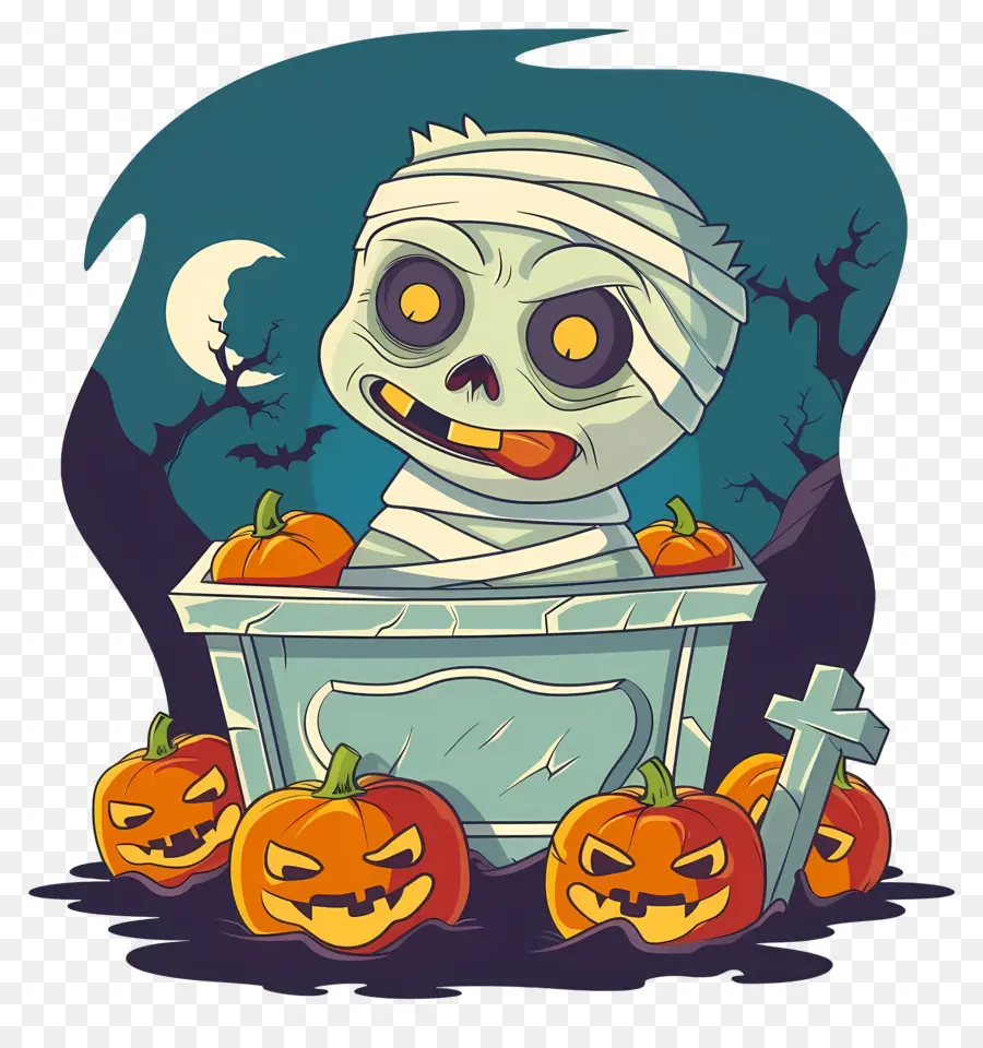 Fond D'halloween，Maman Et Citrouilles PNG