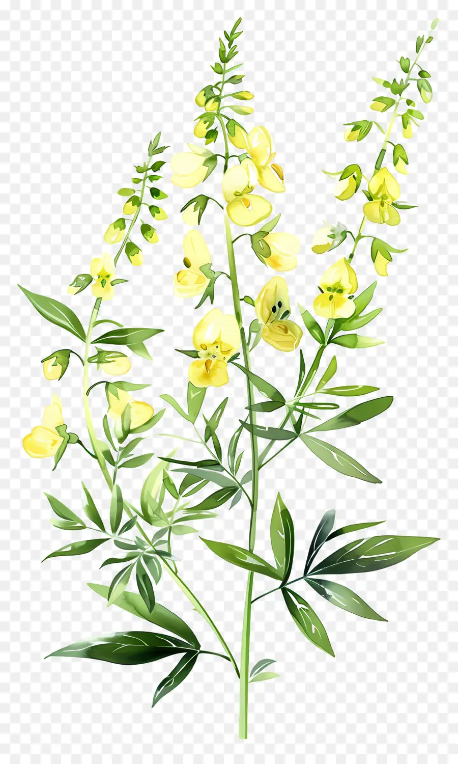 Fleur De Cytisus Wolgaricus，Fleurs Jaunes PNG