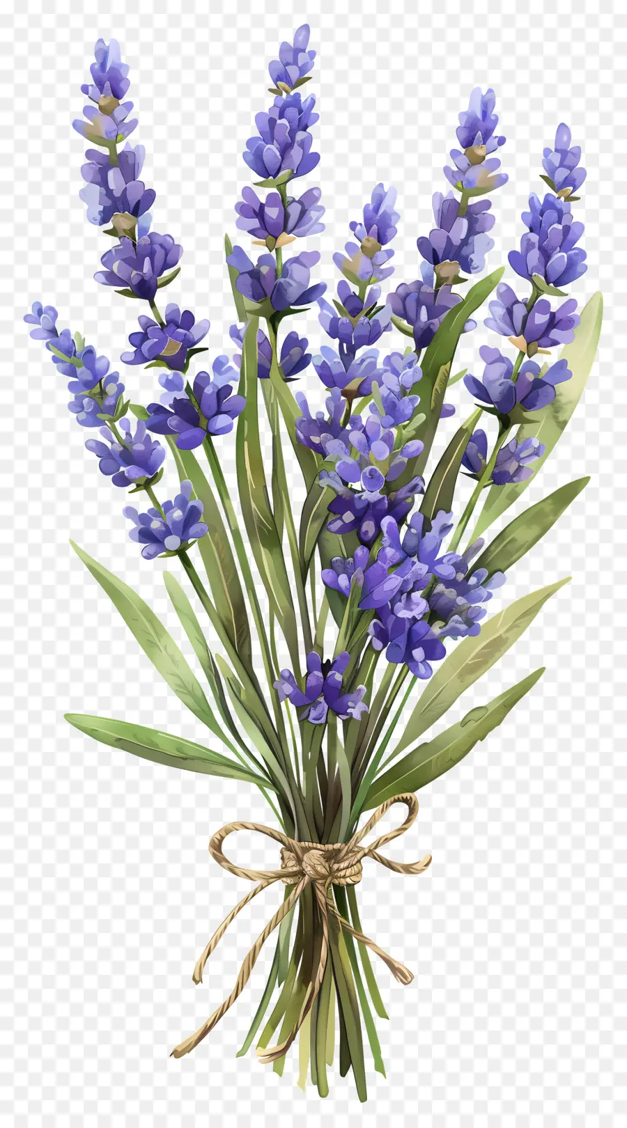 Fleurs De Lavande，Bouquet De Lavande PNG