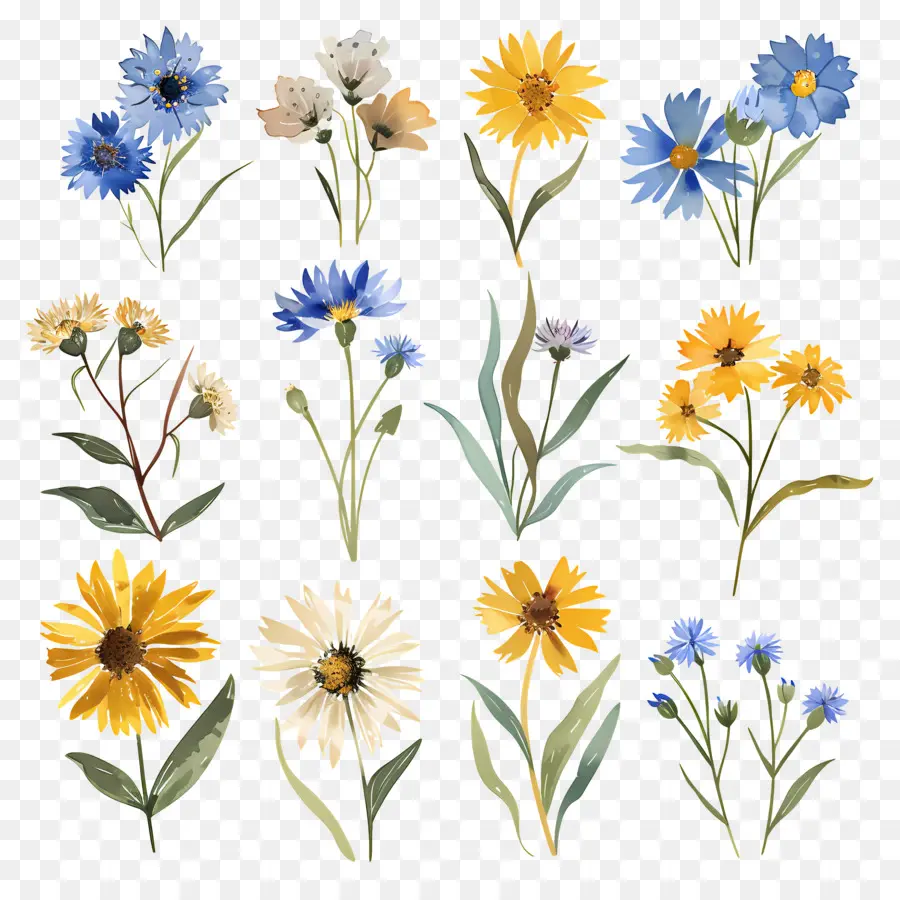 Fleur Sauvage，Marguerites PNG