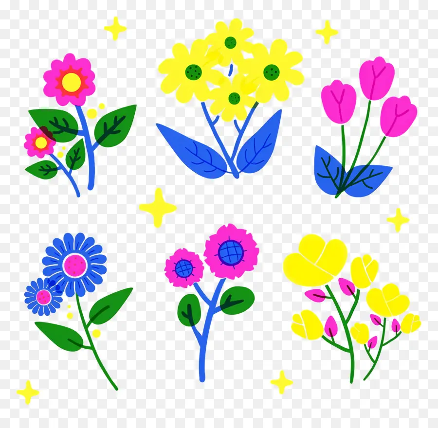 Fleurs Lumineuses，Fleurs PNG