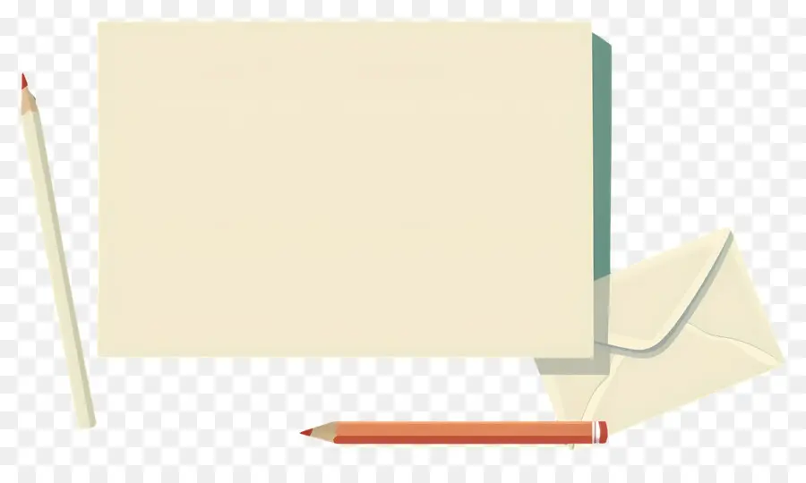 Enveloppe Et Crayon，En écrivant PNG