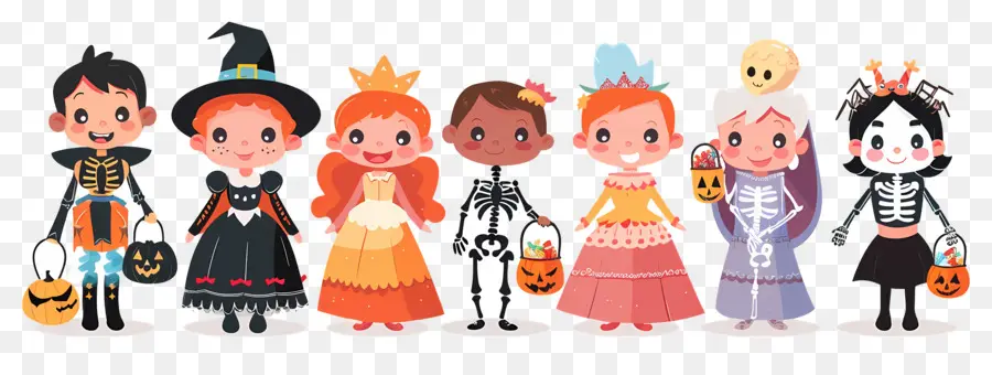 Enfants D'halloween，Enfants Déguisés PNG