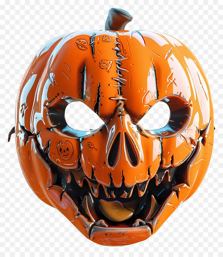 Masque D'halloween，Masque à La Citrouille PNG