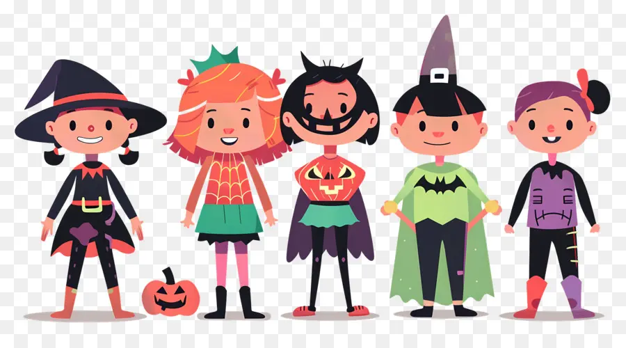 Enfants D'halloween，Enfants Déguisés PNG