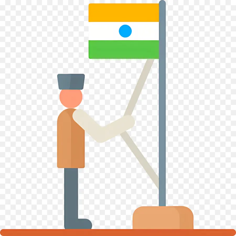 Drapeau De L'inde，Lever Du Drapeau PNG