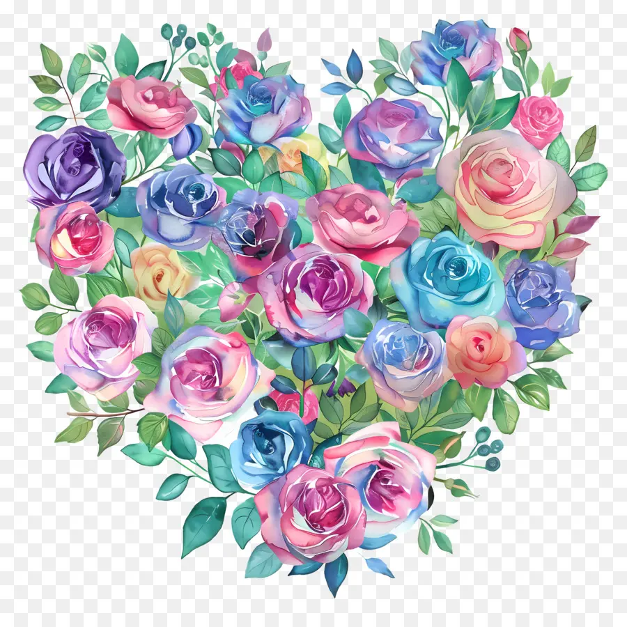 Fleur De Coeur，Roses PNG