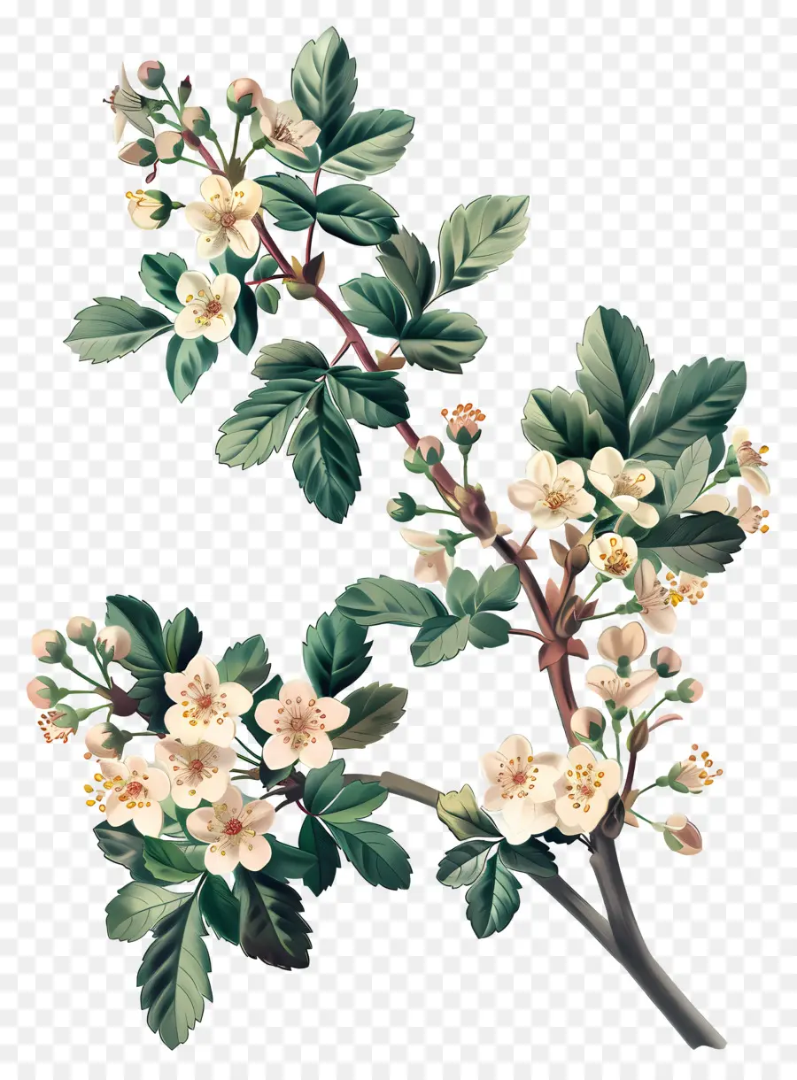 Fleurs Anciennes，Fleurs Blanches PNG