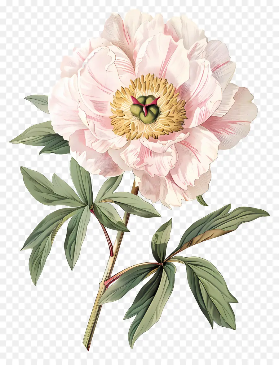 Fleur De Pivoine，Fleur Rose PNG