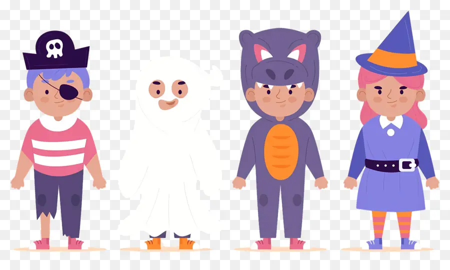 Enfants D'halloween，Enfants Déguisés PNG