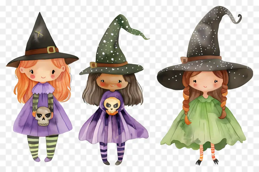 Enfants D'halloween，Enfants En Costumes D'halloween PNG