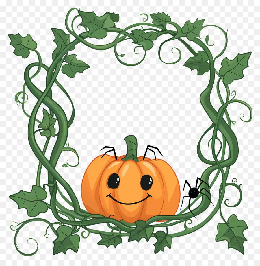 Cadre D'halloween，Cadre De Citrouille D'halloween PNG