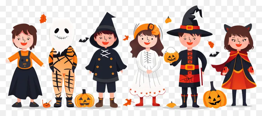 Enfants D'halloween，Enfants Déguisés PNG