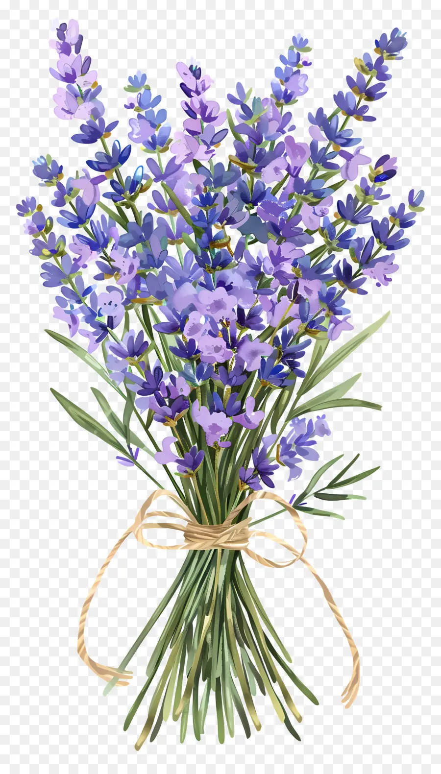 Fleurs De Lavande，Bouquet De Lavande PNG