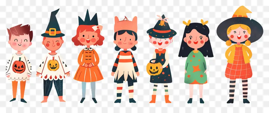 Enfants D'halloween，Enfants Déguisés PNG