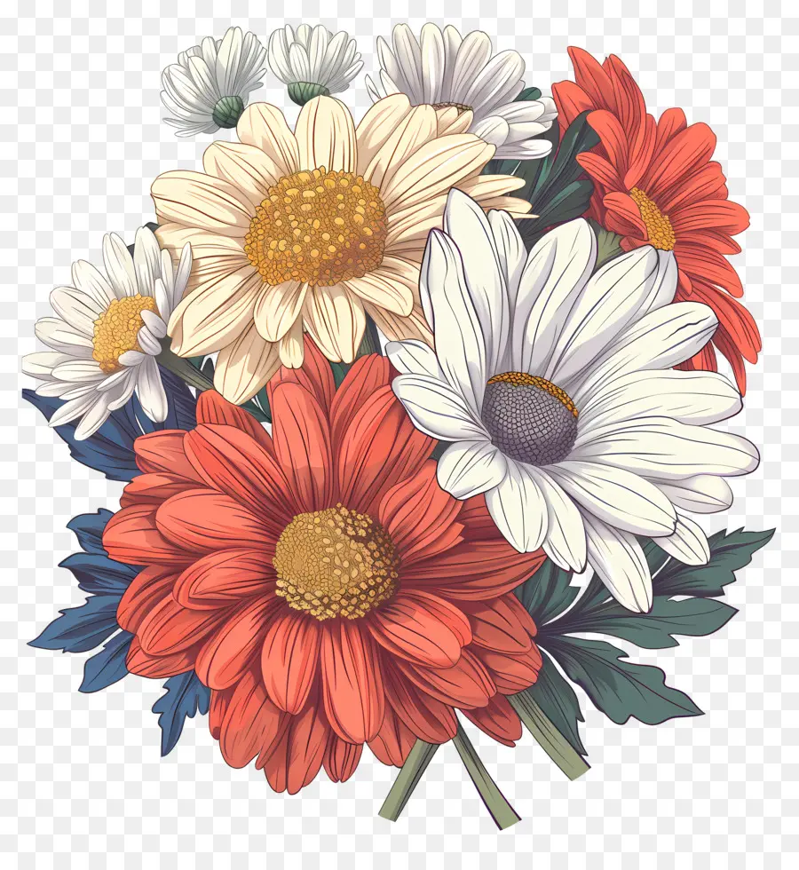 Fleurs De Marguerite，Fleurs PNG