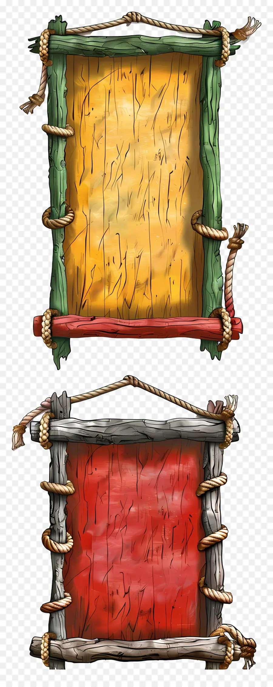 Cadres En Bois，Panneaux En Bois PNG