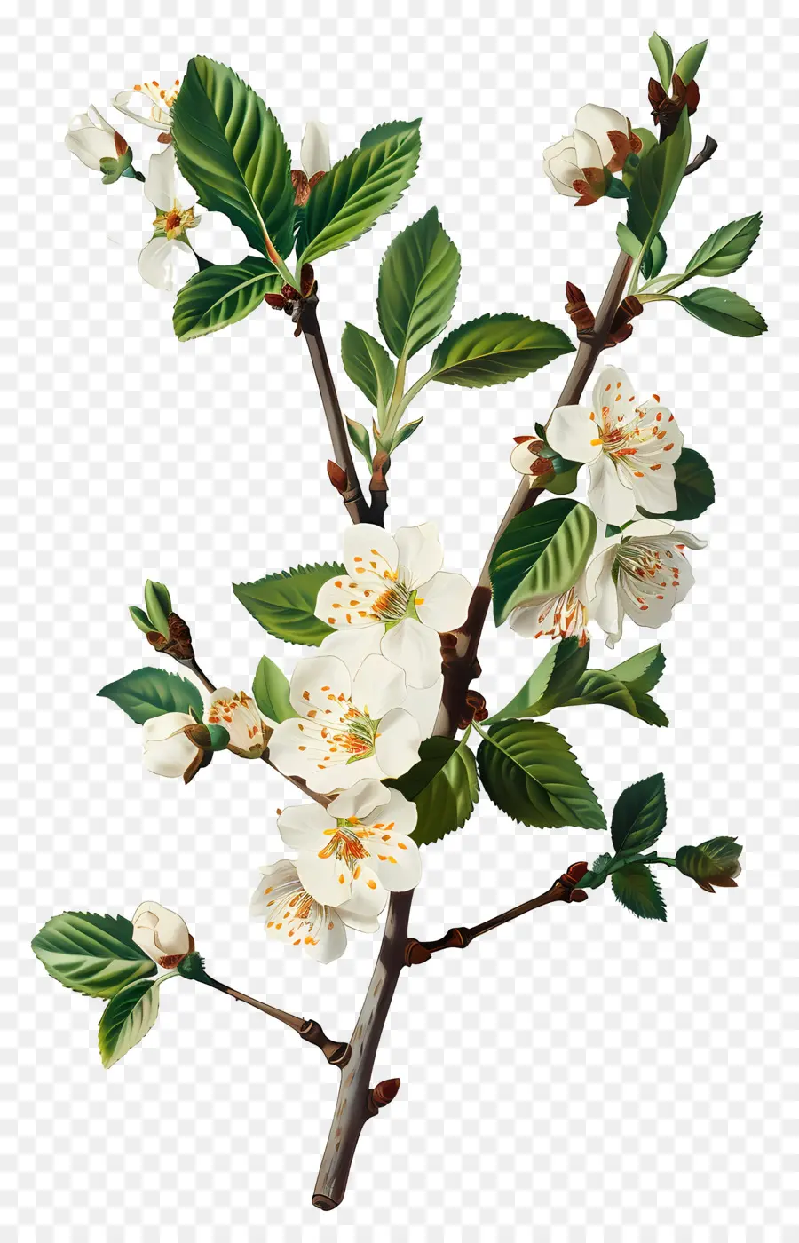 Fleurs Anciennes，Fleurs Blanches PNG