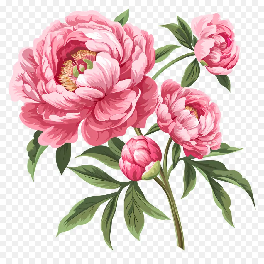 Fleurs De Pivoine，Pivoine PNG