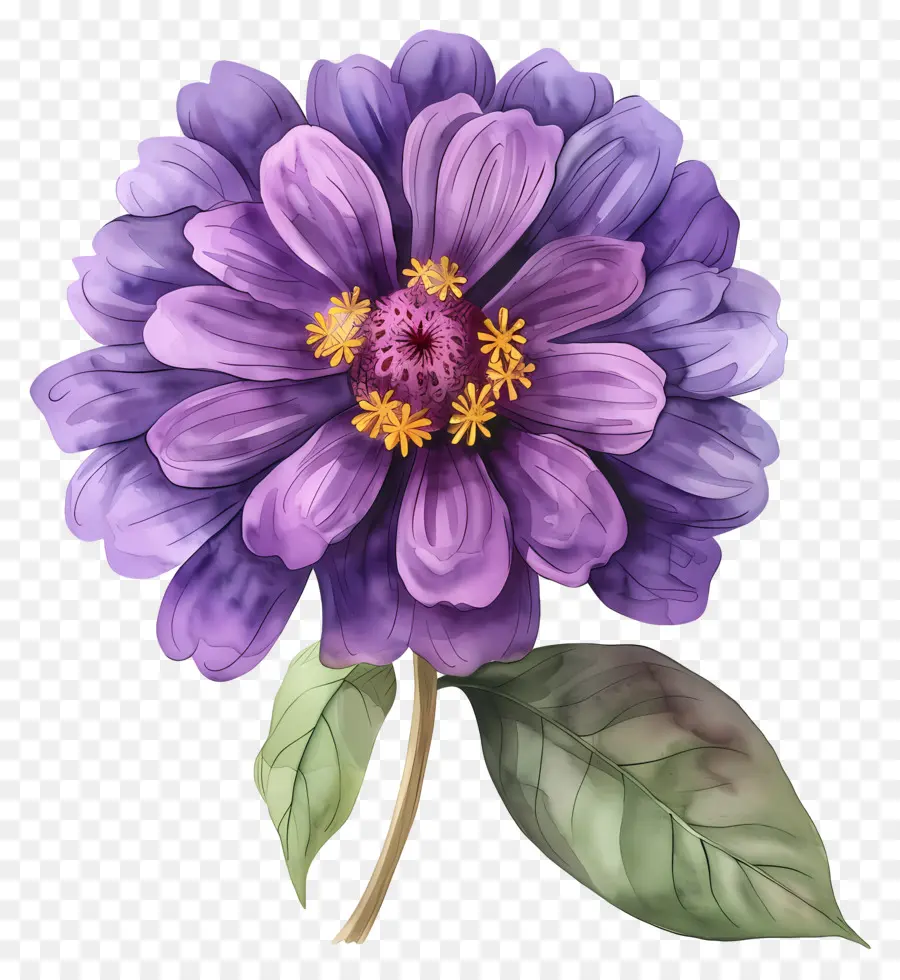 Fleur De Dahlia，Fleur Violette PNG