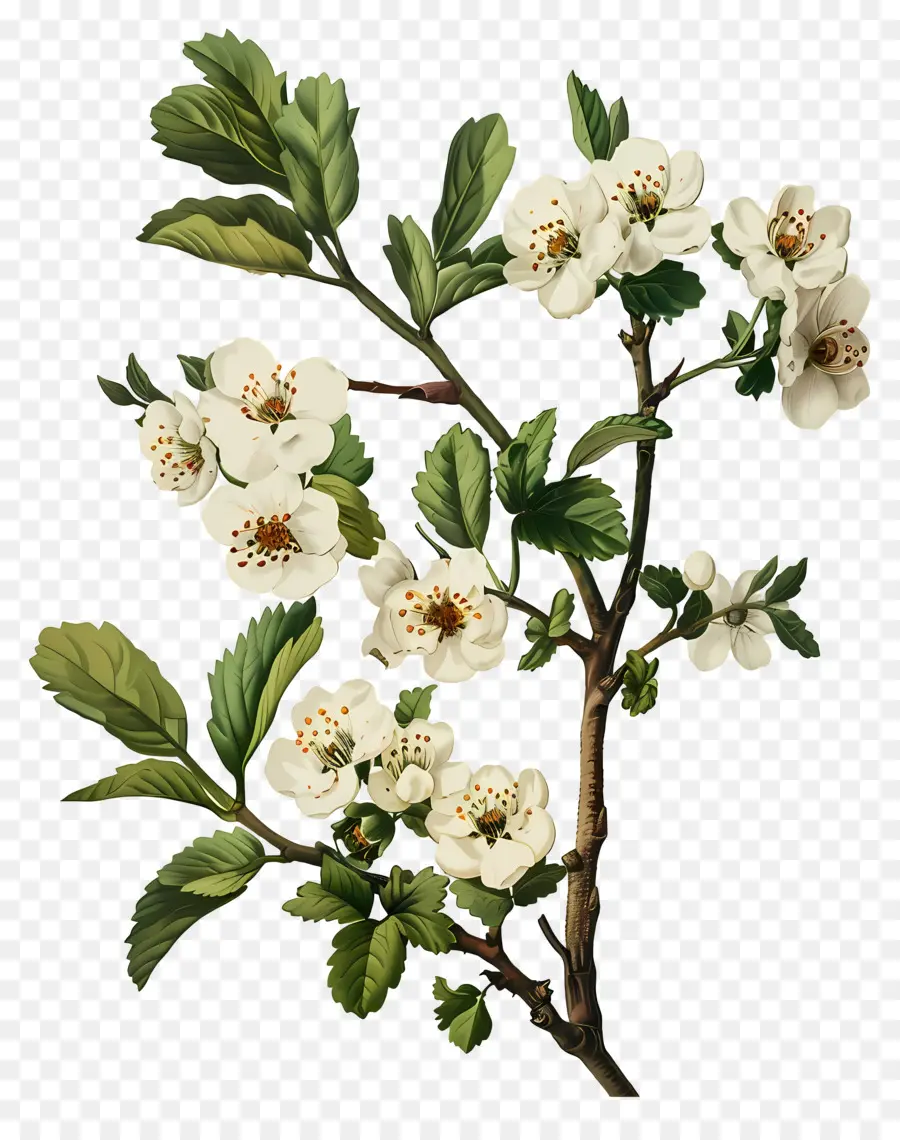 Fleurs Anciennes，Fleurs Blanches PNG