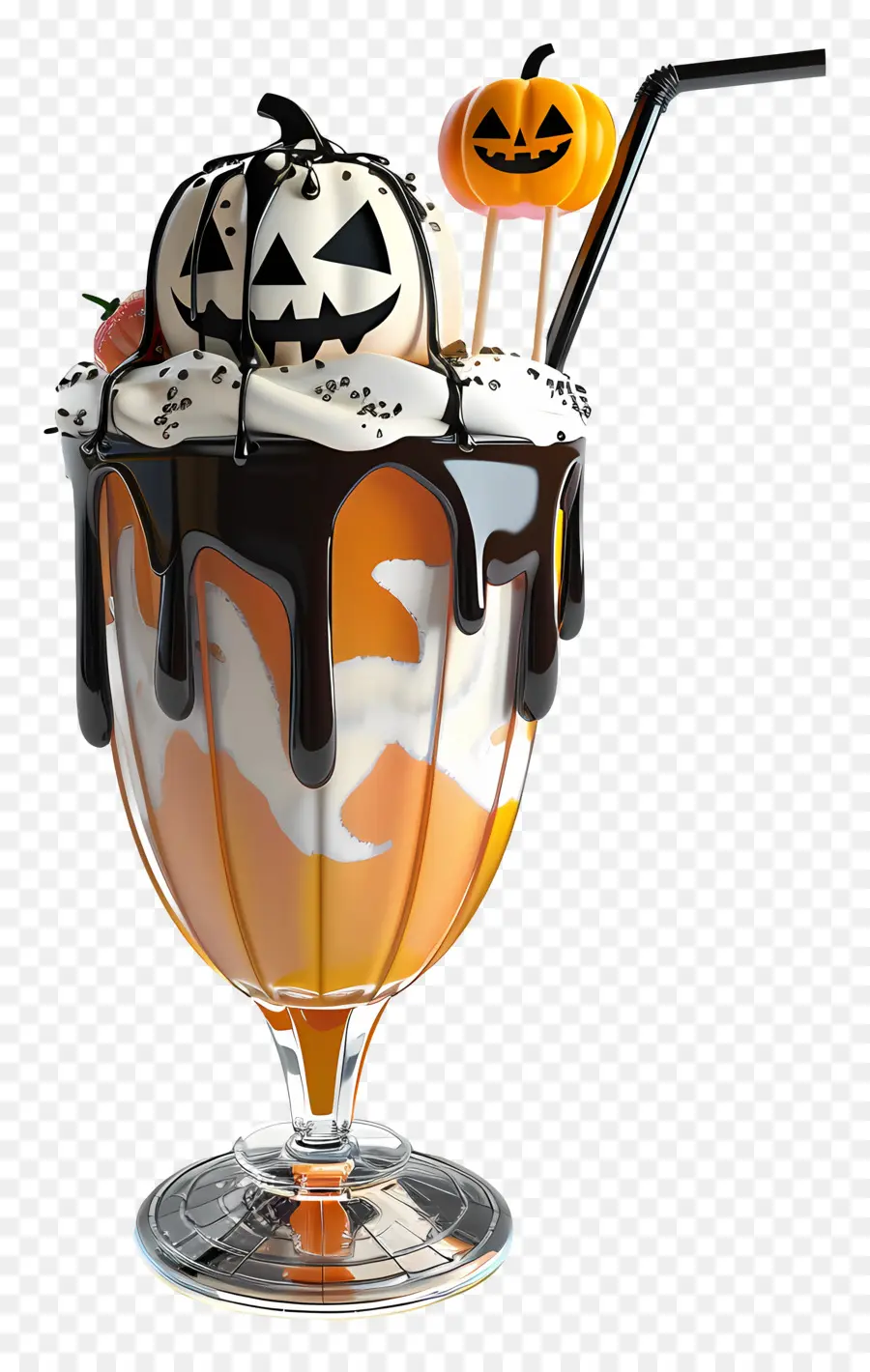 Milk Shake D'halloween，Milk Shake à La Citrouille PNG