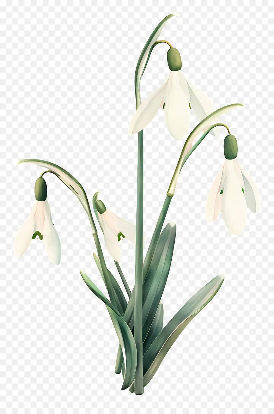 Perce Neige，Fleur De Perce Neige PNG