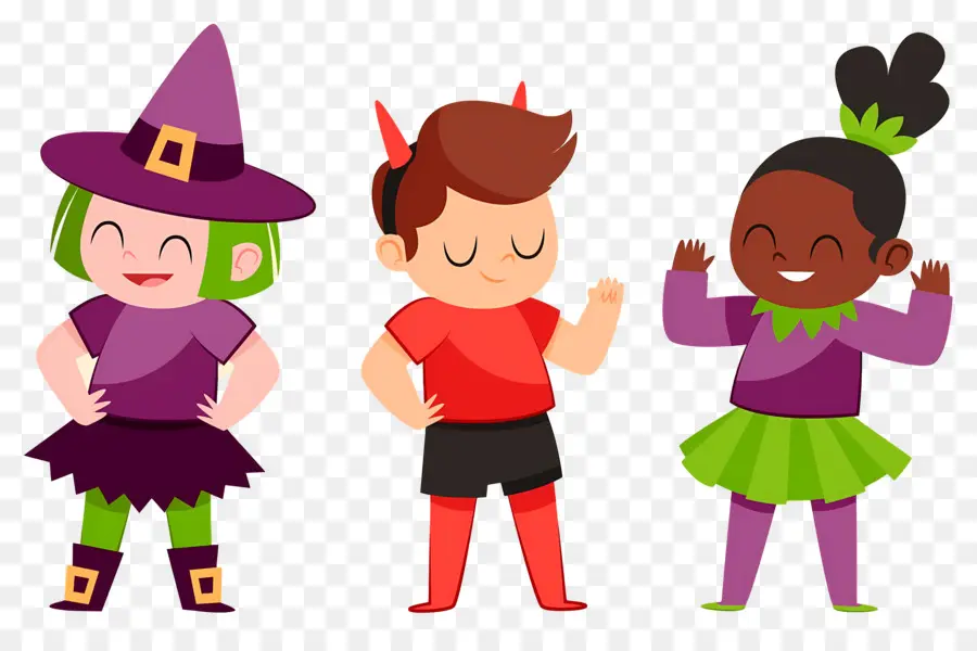 Enfants D'halloween，Enfants Déguisés PNG