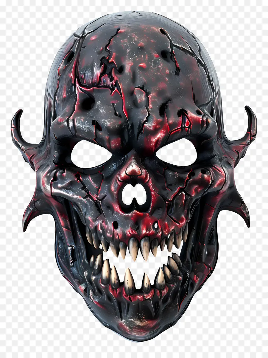 Masque D'halloween，Masque De Crâne Démoniaque PNG