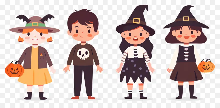 Enfants D'halloween，Enfants Déguisés PNG