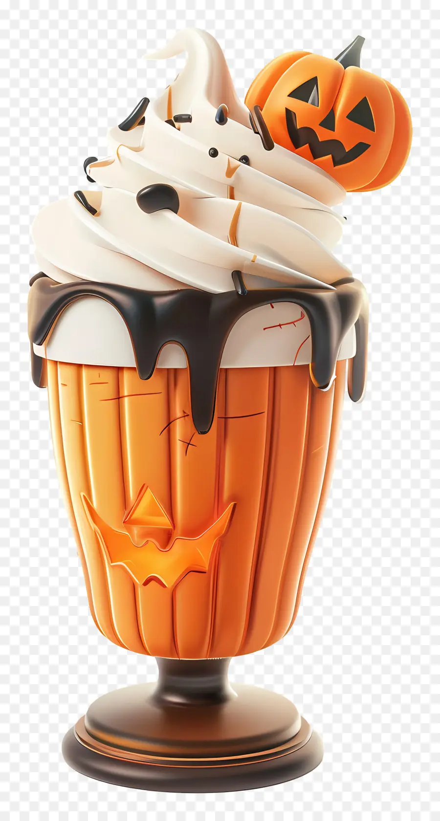 Milk Shake D'halloween，Citrouille PNG