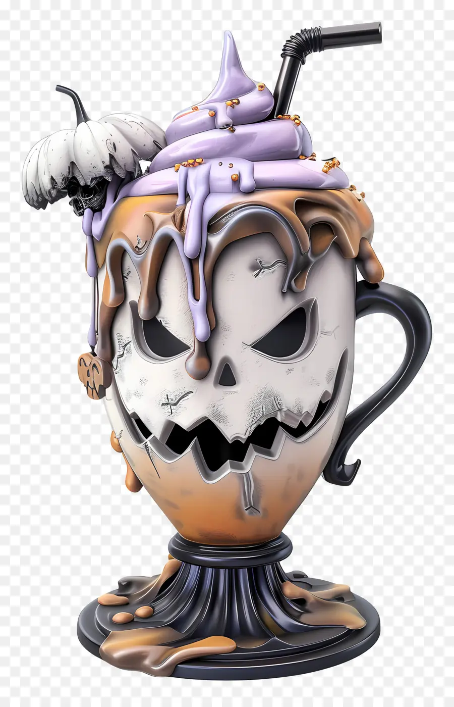 Milk Shake D'halloween，Tasse D'halloween PNG