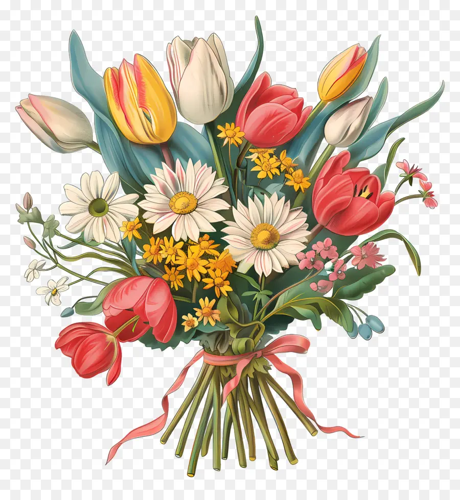 Fleurs Et Bouquets，Bouquet De Fleurs PNG