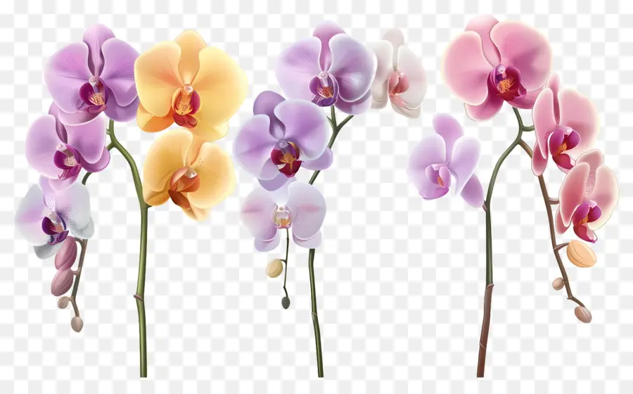 Fleur D'orchidée，Fleurs D'orchidées PNG