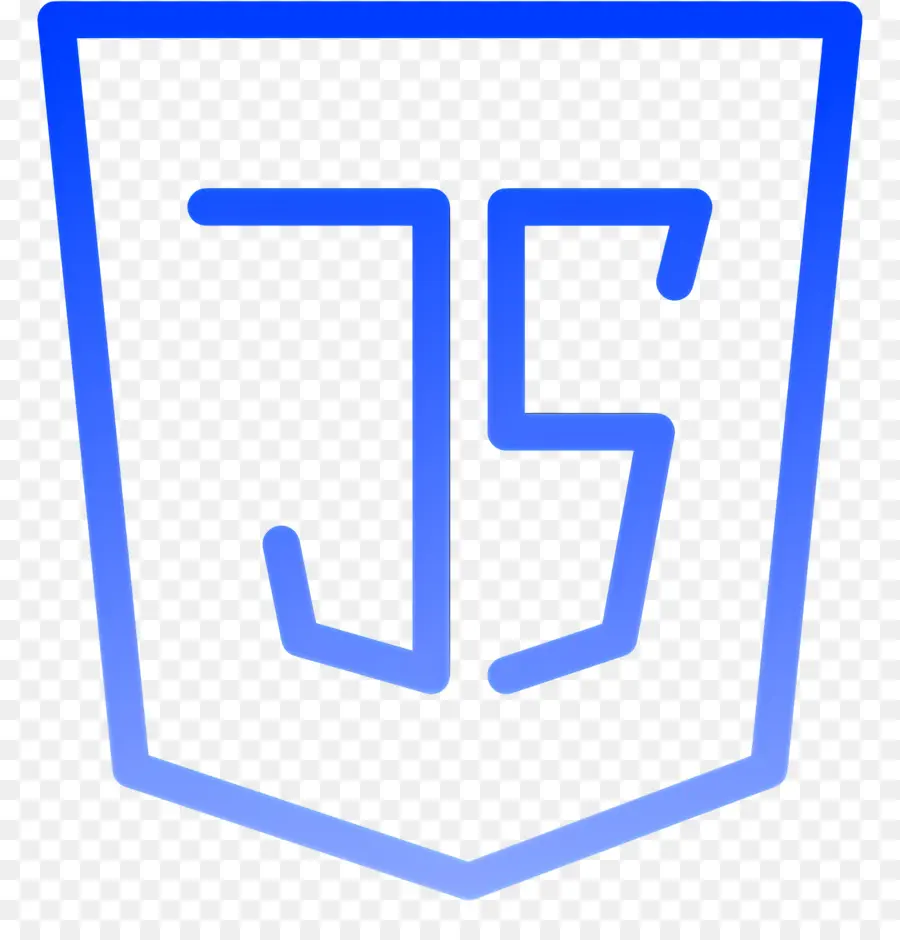 Logo Javascript，Contour Bleu Du Logo Javascript PNG