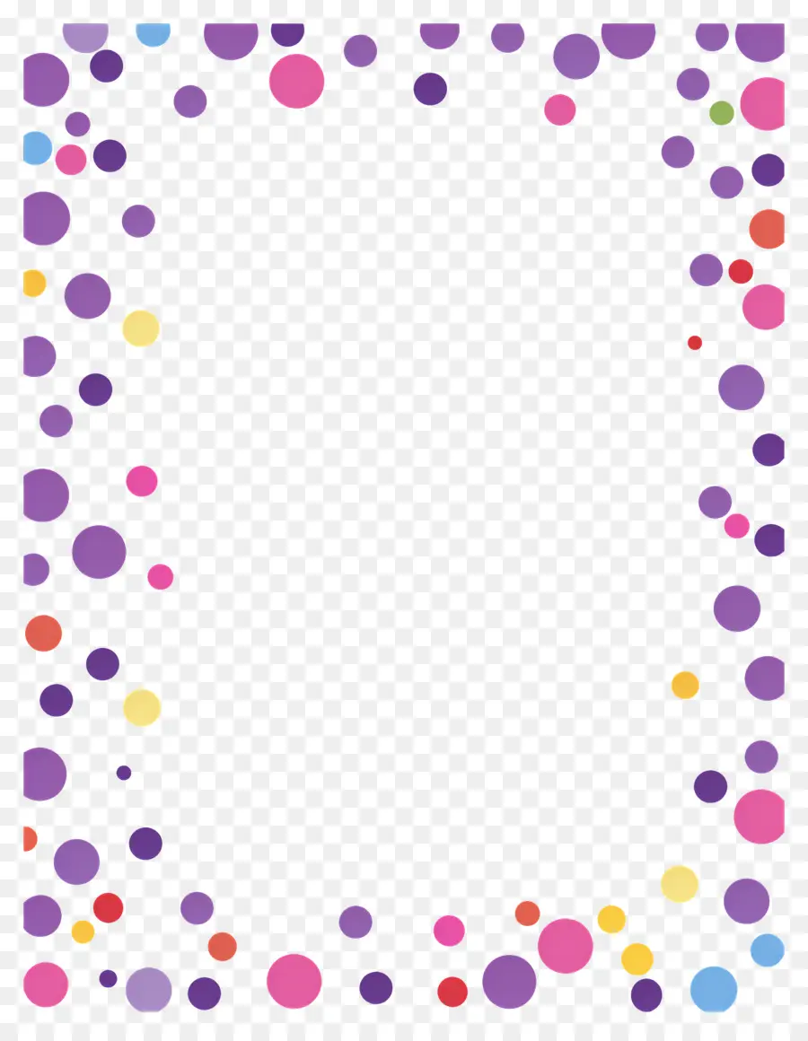 Cadre Coloré，Cadre Cercle Violet PNG