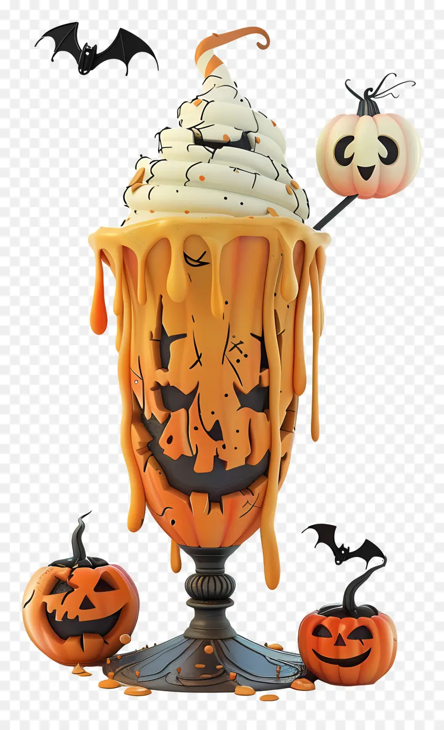 Milk Shake D'halloween，Milk Shake à La Citrouille PNG