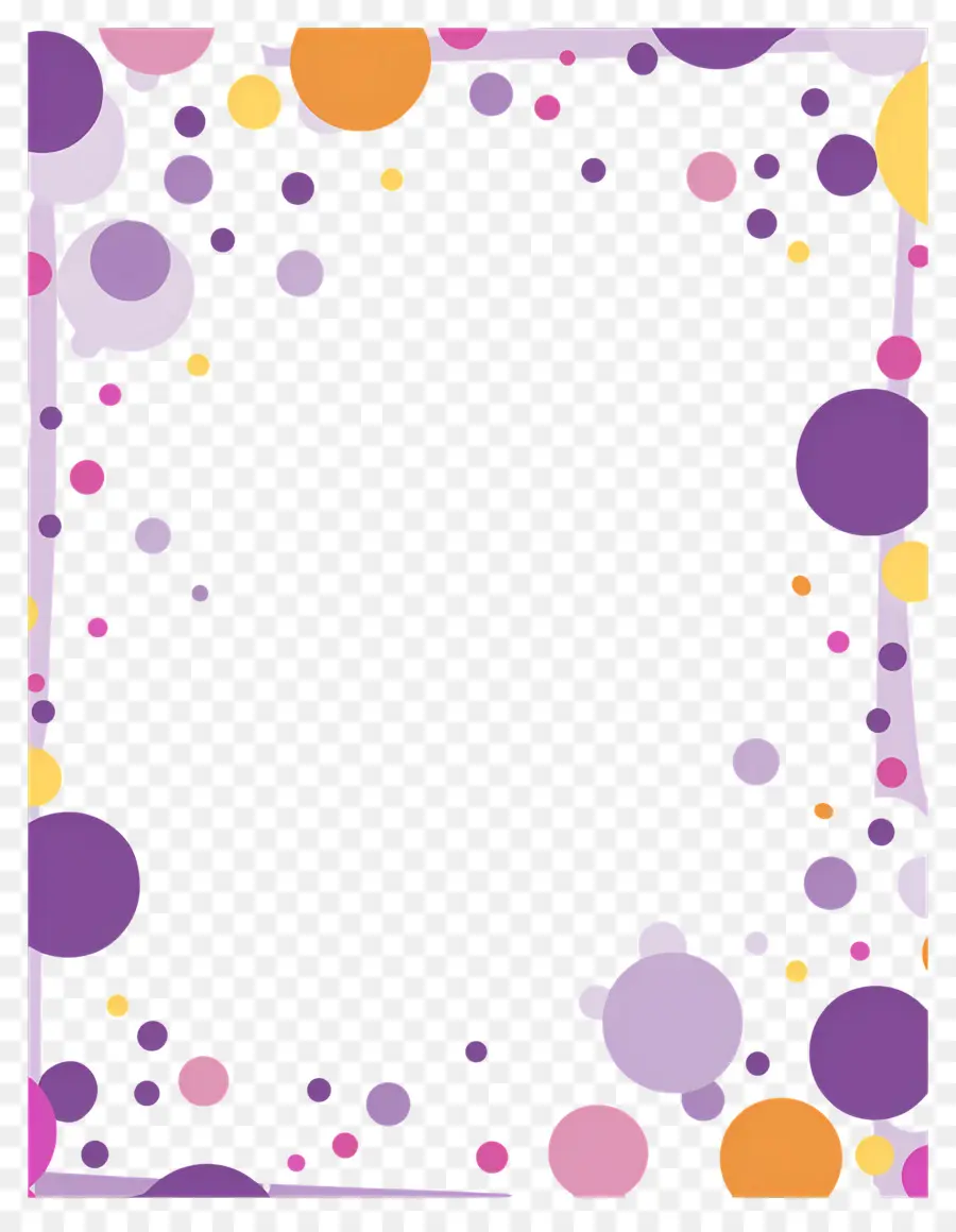 Cadre Coloré，Cadre Cercle Violet PNG