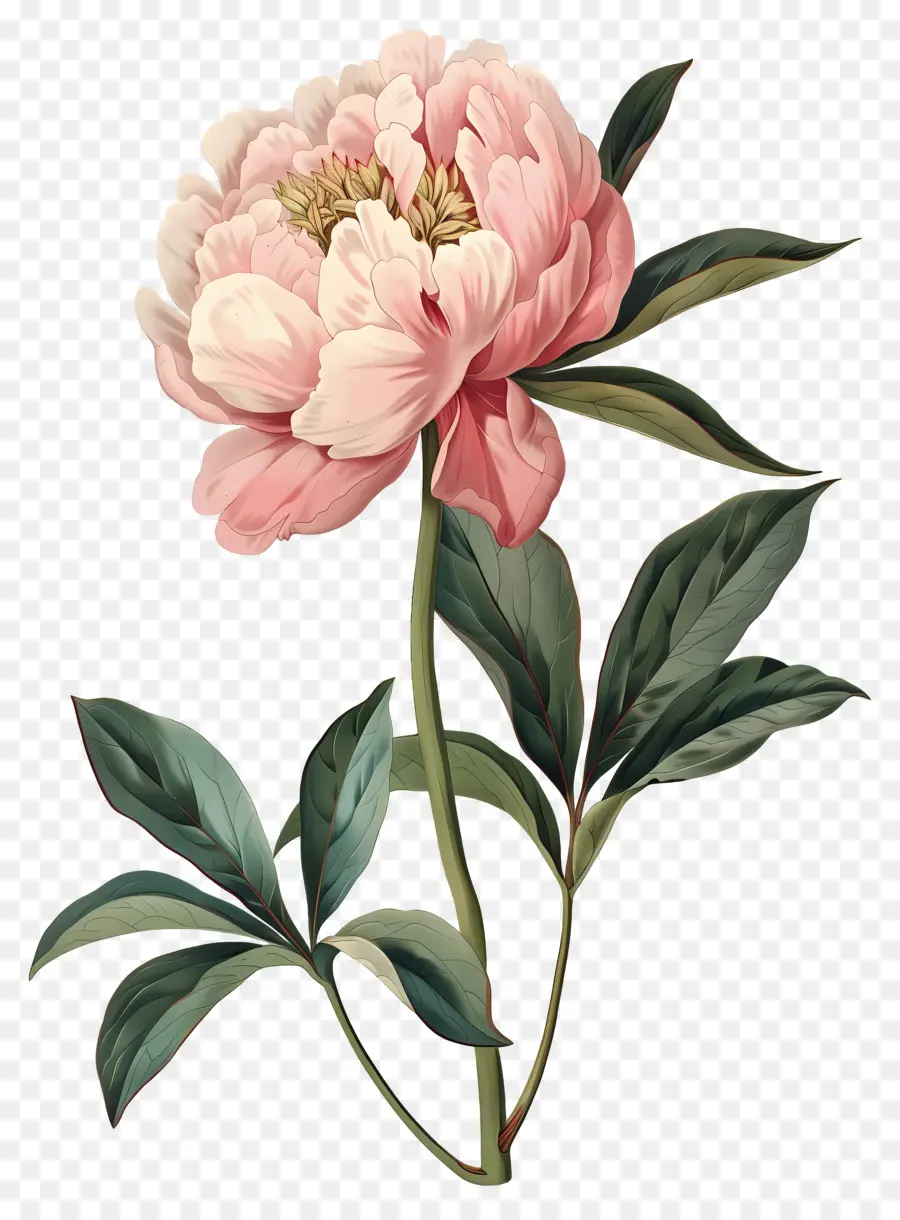 Fleur De Pivoine，Fleur Rose PNG