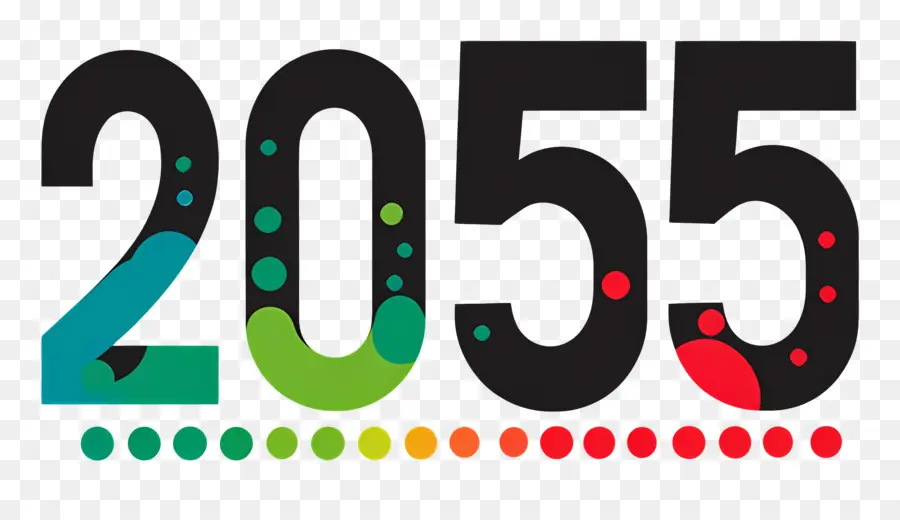 2055 Bonne Année，2055 PNG