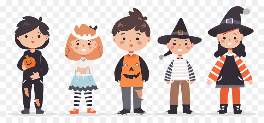 Enfants D'halloween，Enfants Déguisés PNG