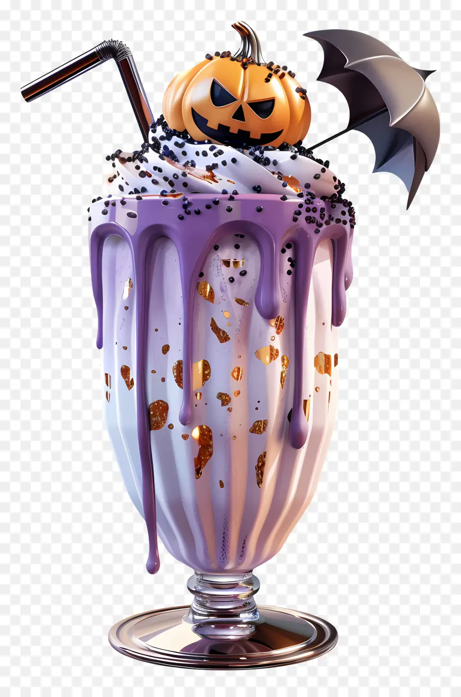 Milk Shake D'halloween，Milk Shake à La Citrouille PNG