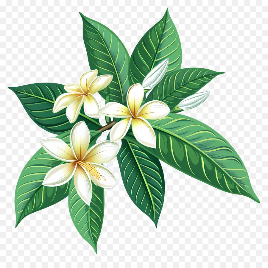 Fleur De Frangipanier，Couronne Florale PNG