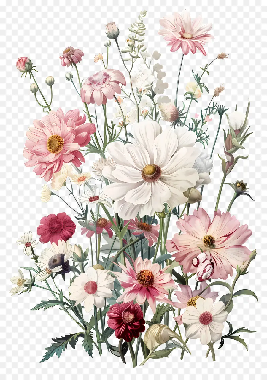 Fleurs Anciennes，Fleurs PNG