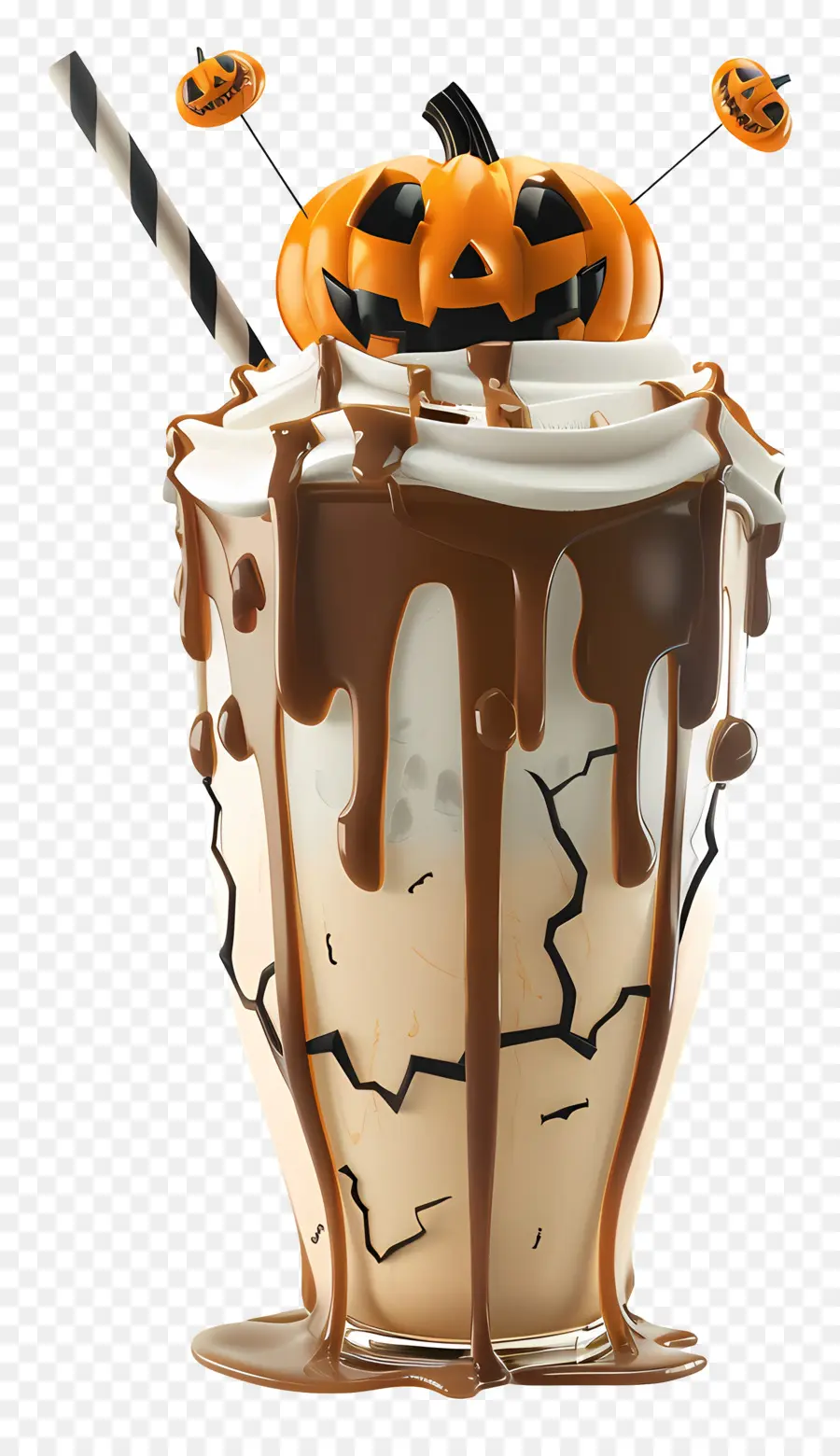 Milk Shake D'halloween，Milk Shake à La Citrouille PNG